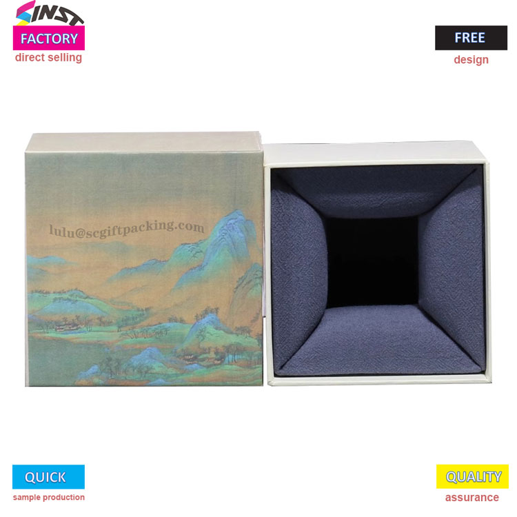 جعبه هدیه فنجانی فرهنگ را در جزئیات چاپ می کند