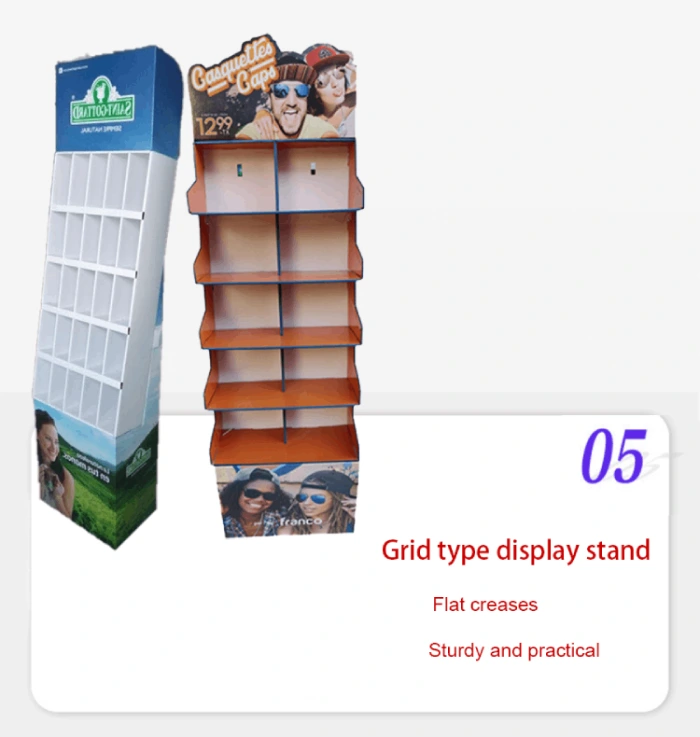 Custom printed cardboard display stand for candy products